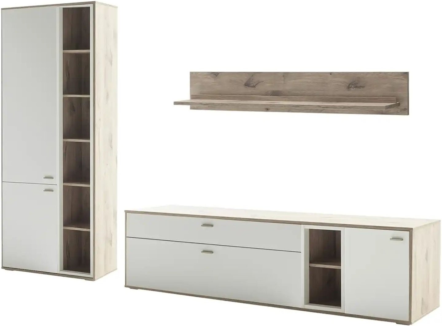 uno Wohnkombination Santerno ¦ holzfarben ¦ Maße (cm): B: 277 H: 197 T: 50.0 Kommoden & Sideboards > Wohnwände - Höffne...