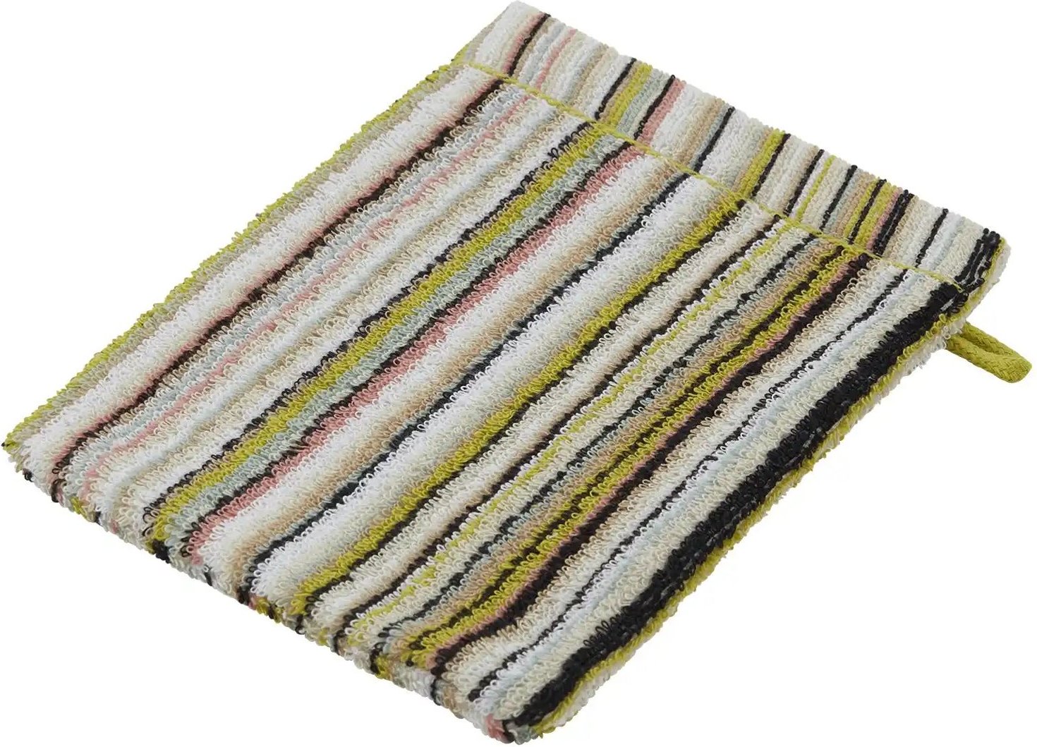 como Waschhandschuh Jacquard Streifen ¦ gelb ¦ Maße (cm): B: 16 Badtextilien > Handtücher & Badetücher > Handtücher - H...