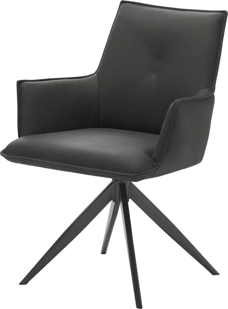 uno Armlehnstuhl drehbar Shaun ¦ schwarz ¦ Maße (cm): B: 61 H: 86 T: 64.5 Stühle > Esszimmerstühle > Esszimmerstühle mit...