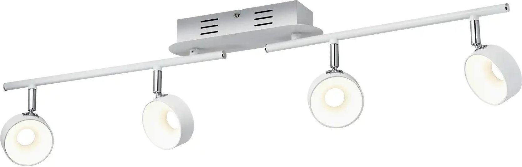 KHG LED-Spot 4-flammig weiß ¦ weiß ¦ Maße (cm): B: 83,5 H: 18,5 T: 8.0 Lampen & Leuchten > LED-Leuchten > LED-Strahler...