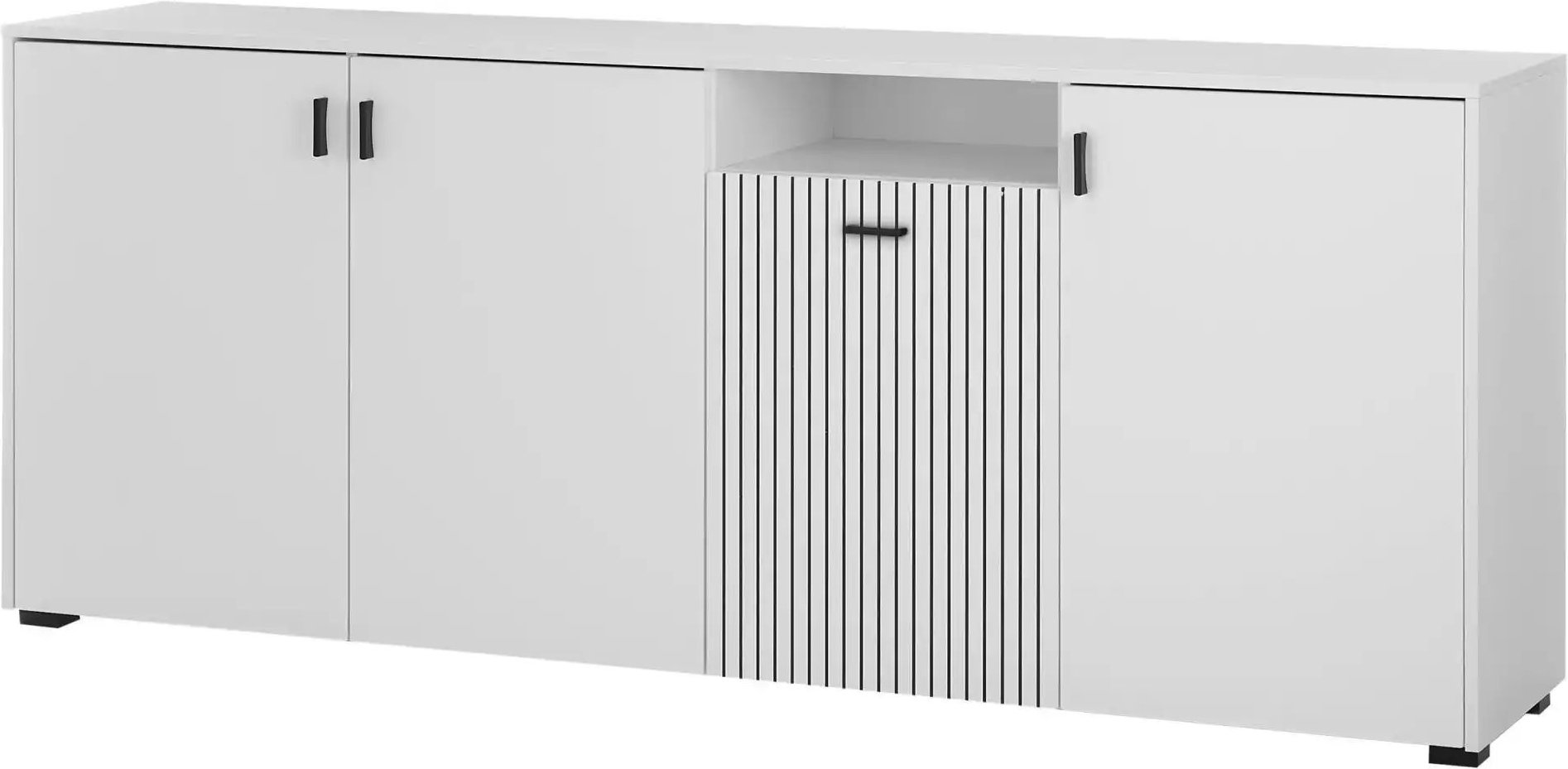 Thumbnail - Sideboard ¦ weiß ¦ Maße (cm): B: 200 H: 80 T: 42.0 Kommoden & Sideboards > Sideboards - Höffner