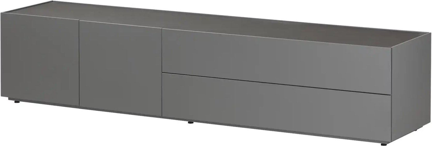 sound+vision Lowboard Leandro ¦ grau ¦ Maße (cm): B: 200 H: 40 T: 43.0 Kommoden & Sideboards > Lowboards - Höffner