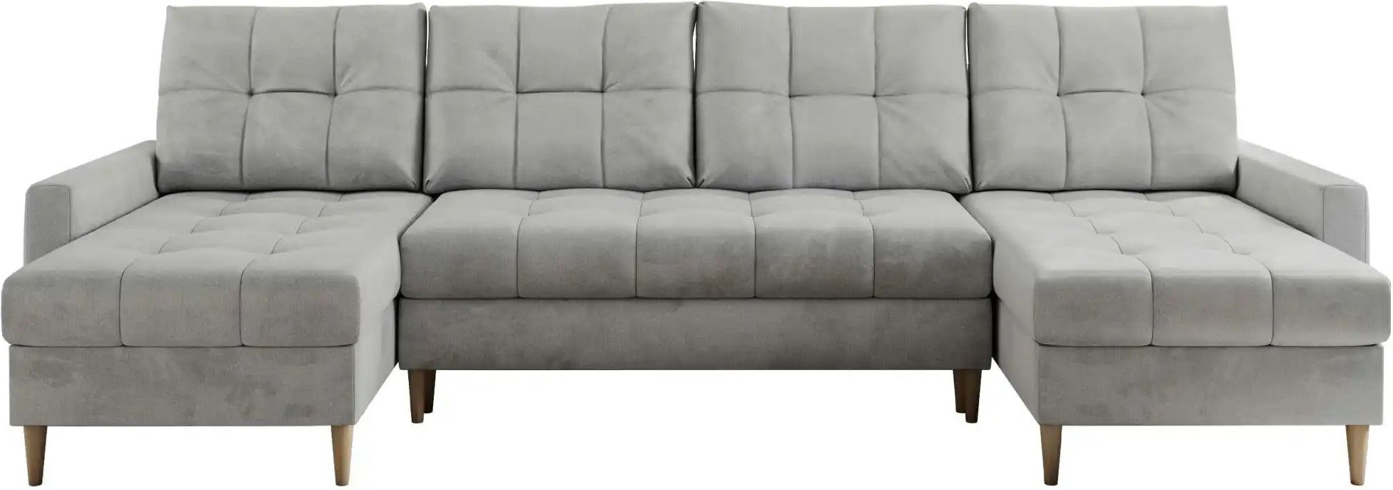 Wohnlandschaft mit Schlaffunktion Astra ¦ silber ¦ Maße (cm): B: 290 H: 75 Polstermöbel > Sofas > Schlafsofas - Höffner