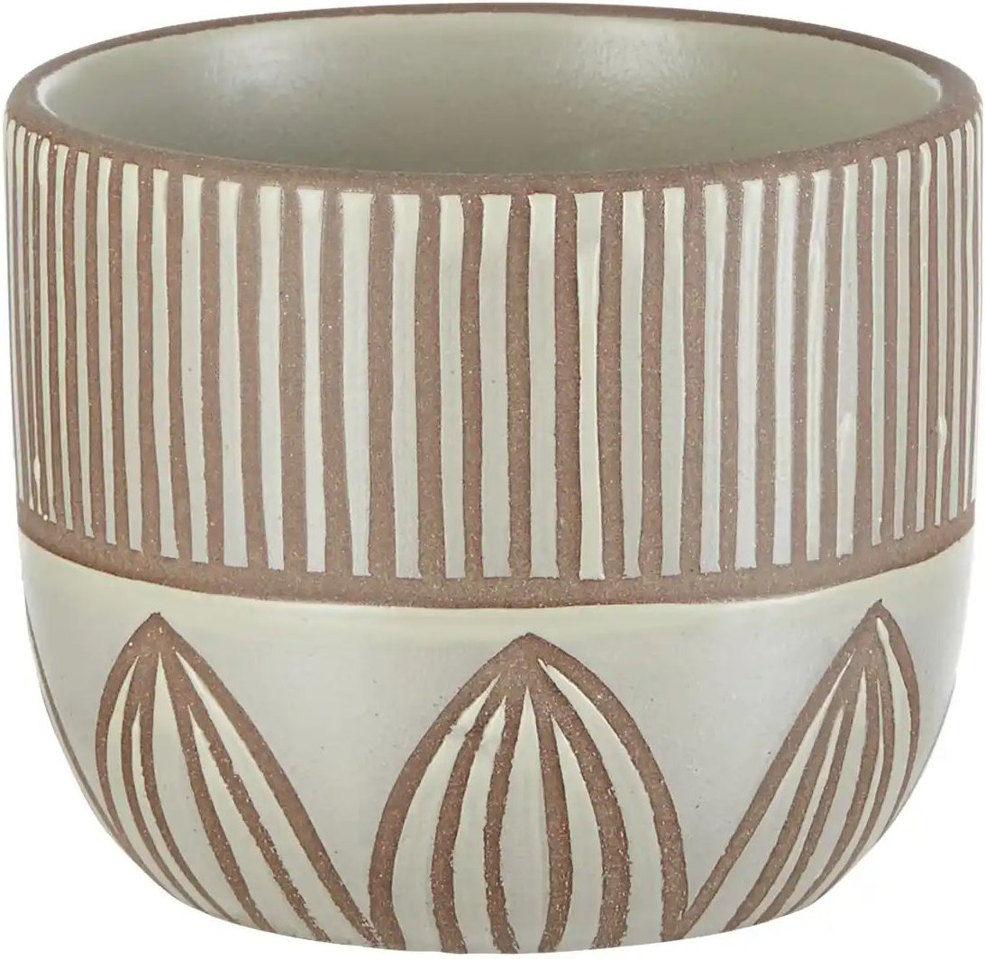 HOME STORY Übertopf ¦ braun ¦ Steinzeug ¦ Maße (cm): H: 9 Ø: 11 Accessoires > Dekoartikel - Höffner