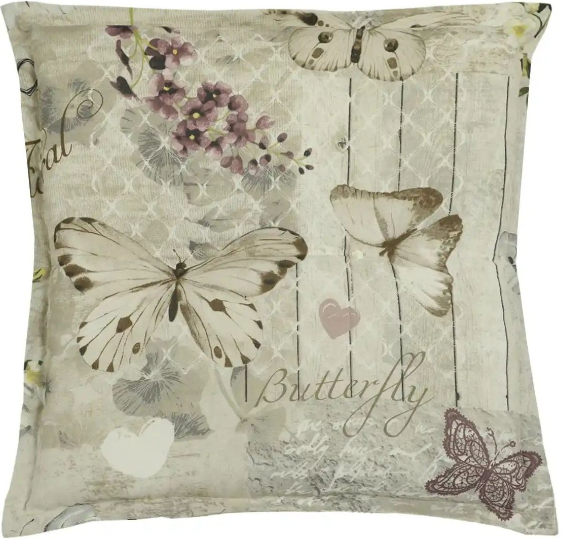 GO-DE Auflage Sommerfugl ¦ beige ¦ Maße (cm): B: 50 H: 6 Garten > Auflagen & Kissen > Gartenhocker-Auflagen - Höffner