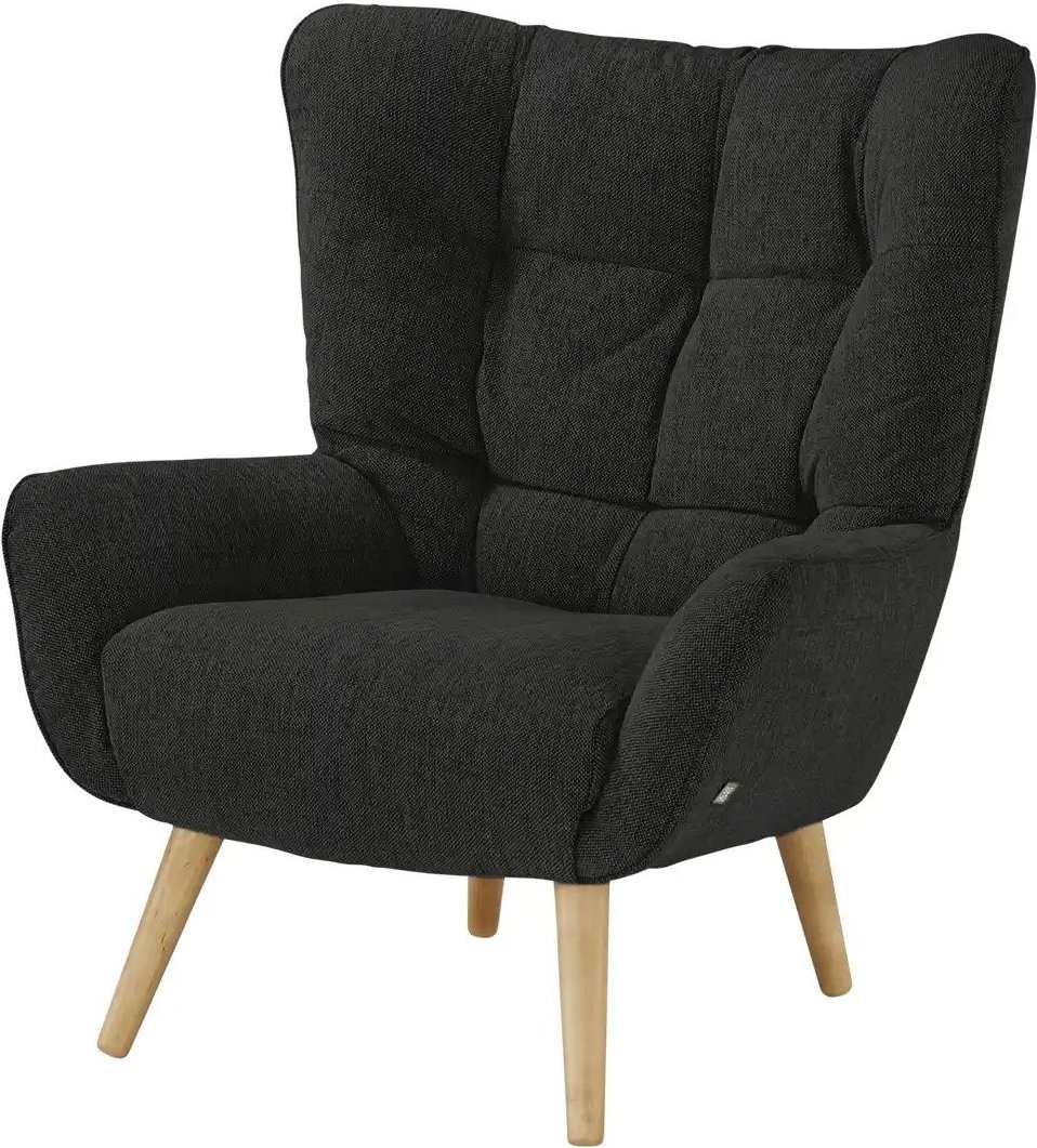 SOHO Polstersessel Jolyn ¦ schwarz ¦ Maße (cm): B: 87 H: 100 T: 86.0 Polstermöbel > Sessel > Ohrensessel - Höffner