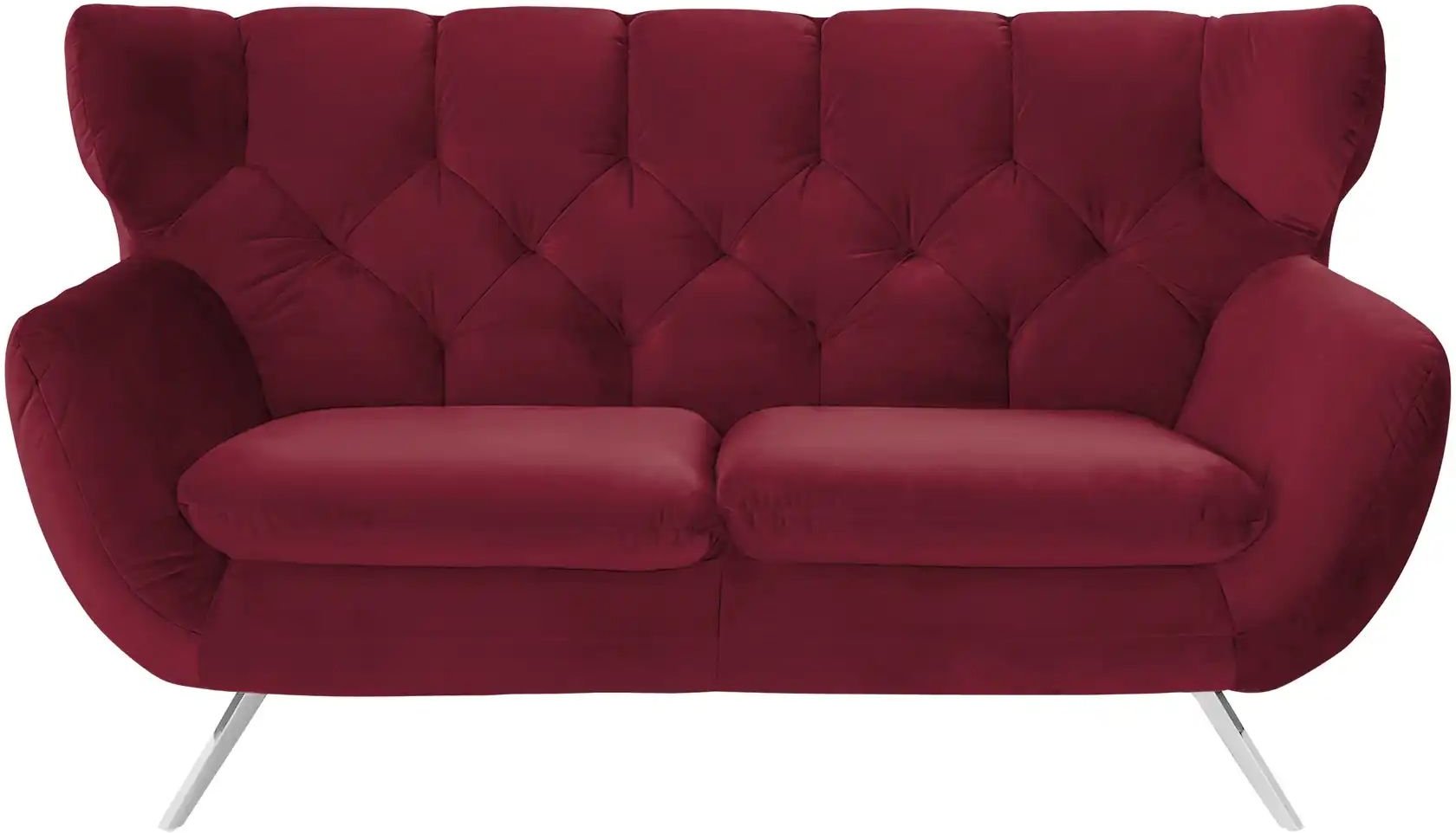 Jette Home Sofa Caldara ¦ rot ¦ Maße (cm): B: 175 H: 94 T: 95.0 Polstermöbel > Sofas > 2-Sitzer - Höffner