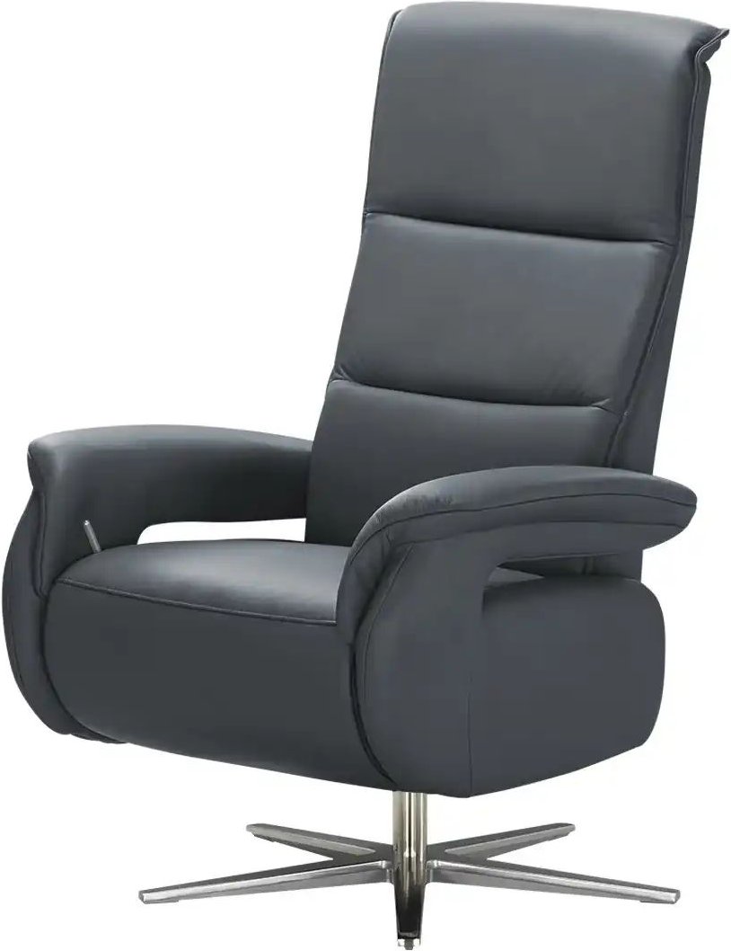 Wohnwert Relaxsessel Echtleder Mira ¦ blau ¦ Maße (cm): B: 81 H: 119 T: 93.0 Polstermöbel > Sessel > Fernsehsessel - Höf...