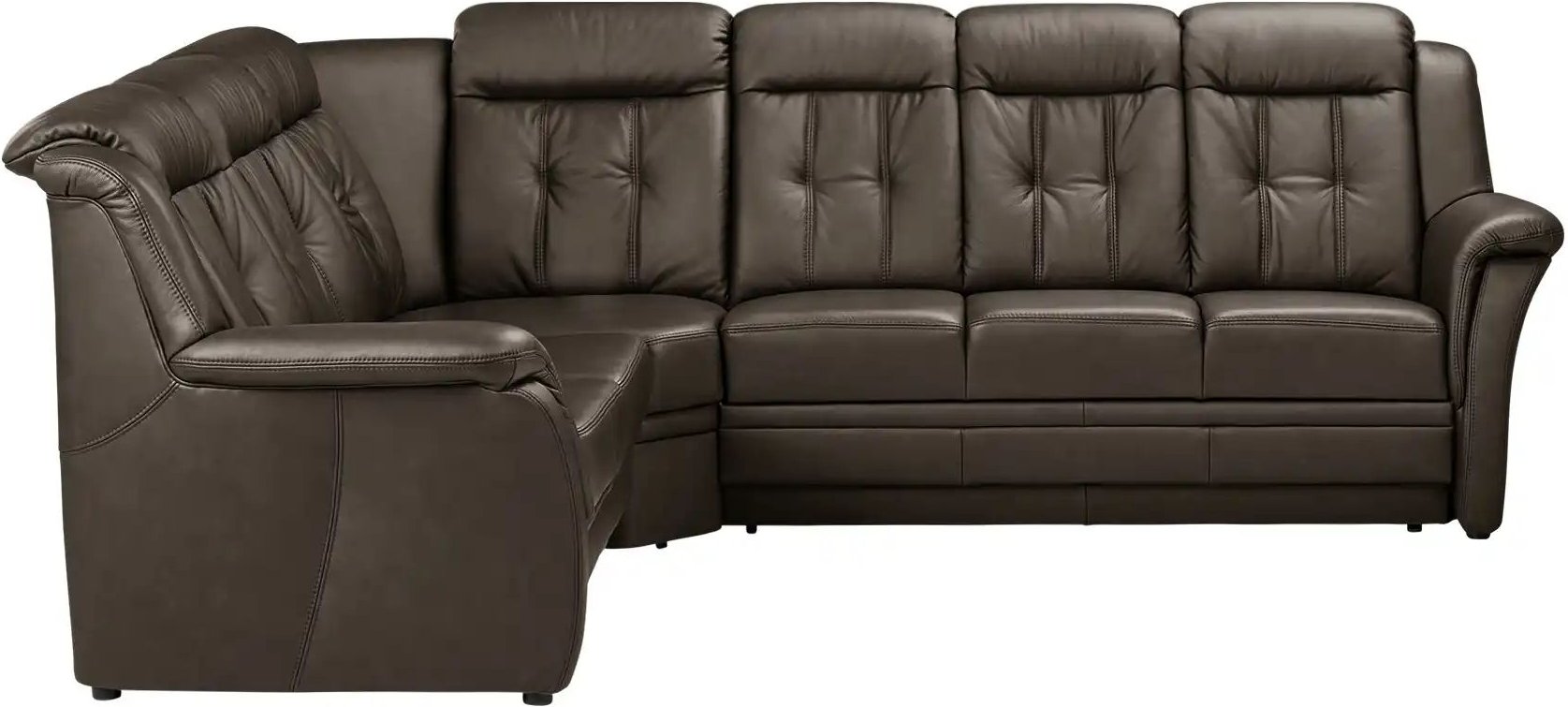 Polstermöbel Oelsa Komfort-Ecksofa aus Leder Andorra ¦ braun ¦ Maße (cm): B: 272 H: 99 T: 238.0 Polstermöbel > Sofas > ...