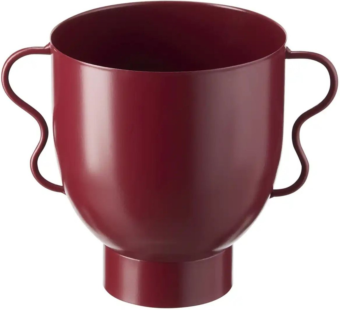 HOME STORY Übertopf ¦ rot ¦ Eisen ¦ Maße (cm): H: 16 Ø: 20 Accessoires > Dekoartikel - Höffner