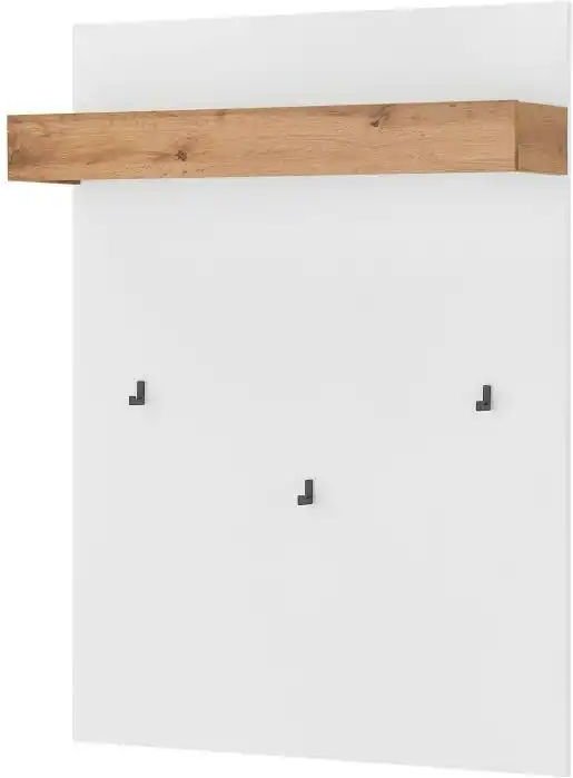 Garderobenpaneel ¦ weiß ¦ Holzwerkstoff ¦ Maße (cm): B: 100 H: 135 Garderoben & Kleiderstangen > Wandgarderoben - Höff...