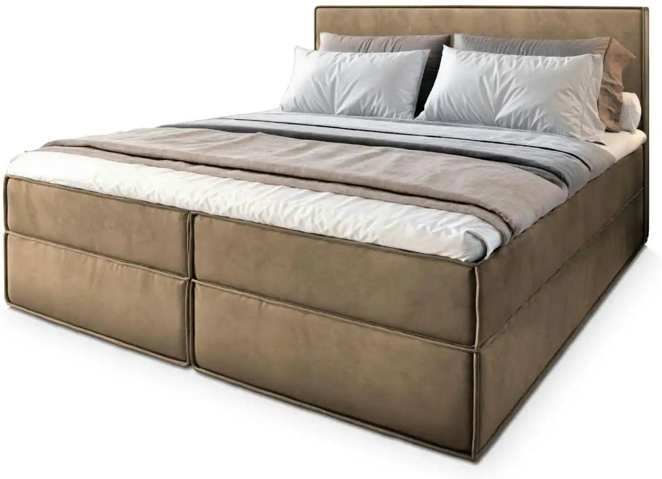 MASSENO Boxbett mit Bettkasten Pellio ¦ beige ¦ Maße (cm): B: 140 H: 98 Betten > Polsterbetten - Höffner