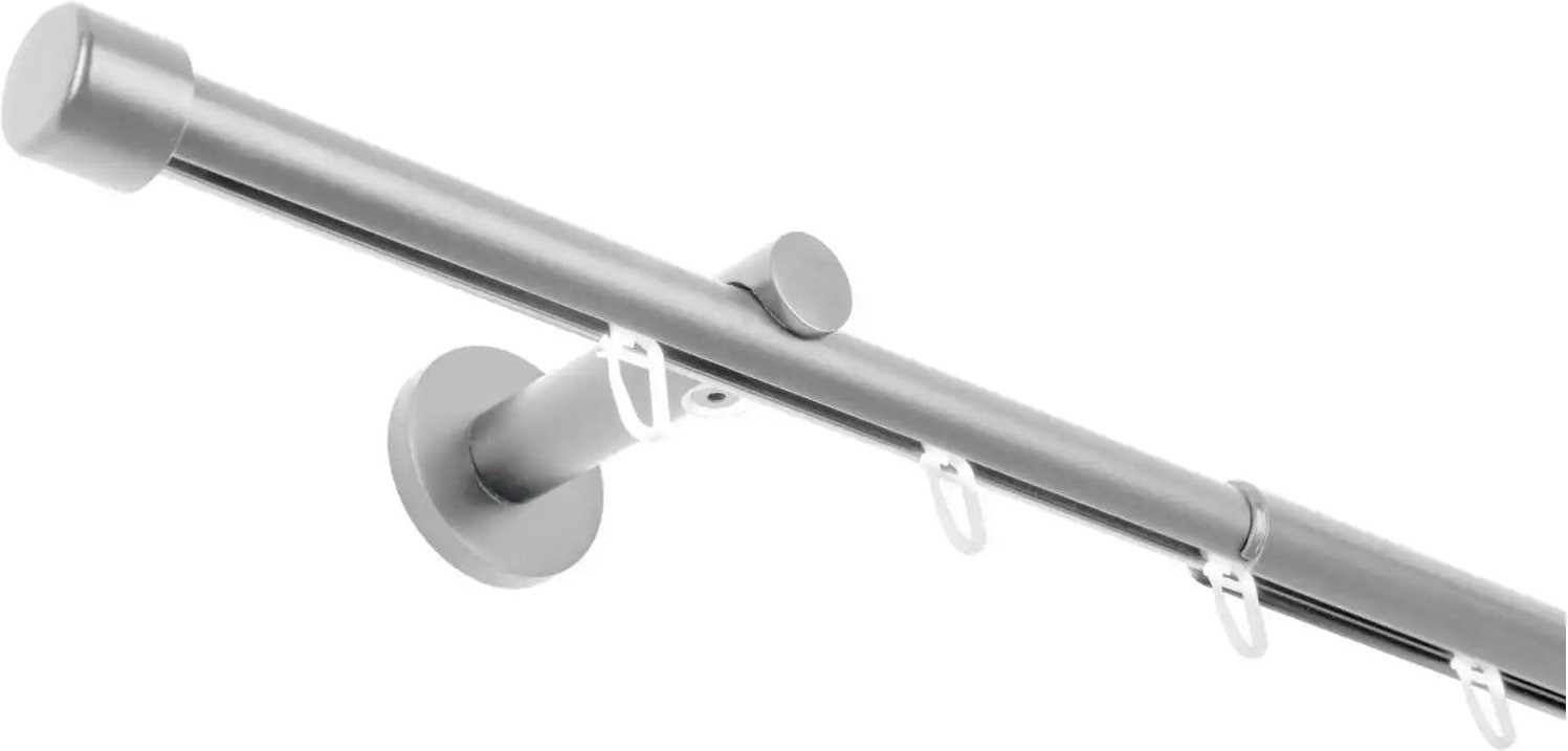 Mydeco Teleskopgarnitur trace cap ¦ silber ¦ Aluminium ¦ Maße (cm): B: 280 H: 4,9 Gardinen & Rollos > Gardinenstangen ...