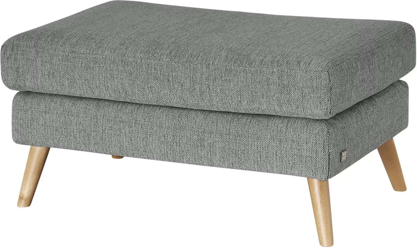 SOHO Polsterhocker Smilla ¦ grau ¦ Maße (cm): B: 90 H: 43 T: 60.0 Polstermöbel > Hocker - Höffner