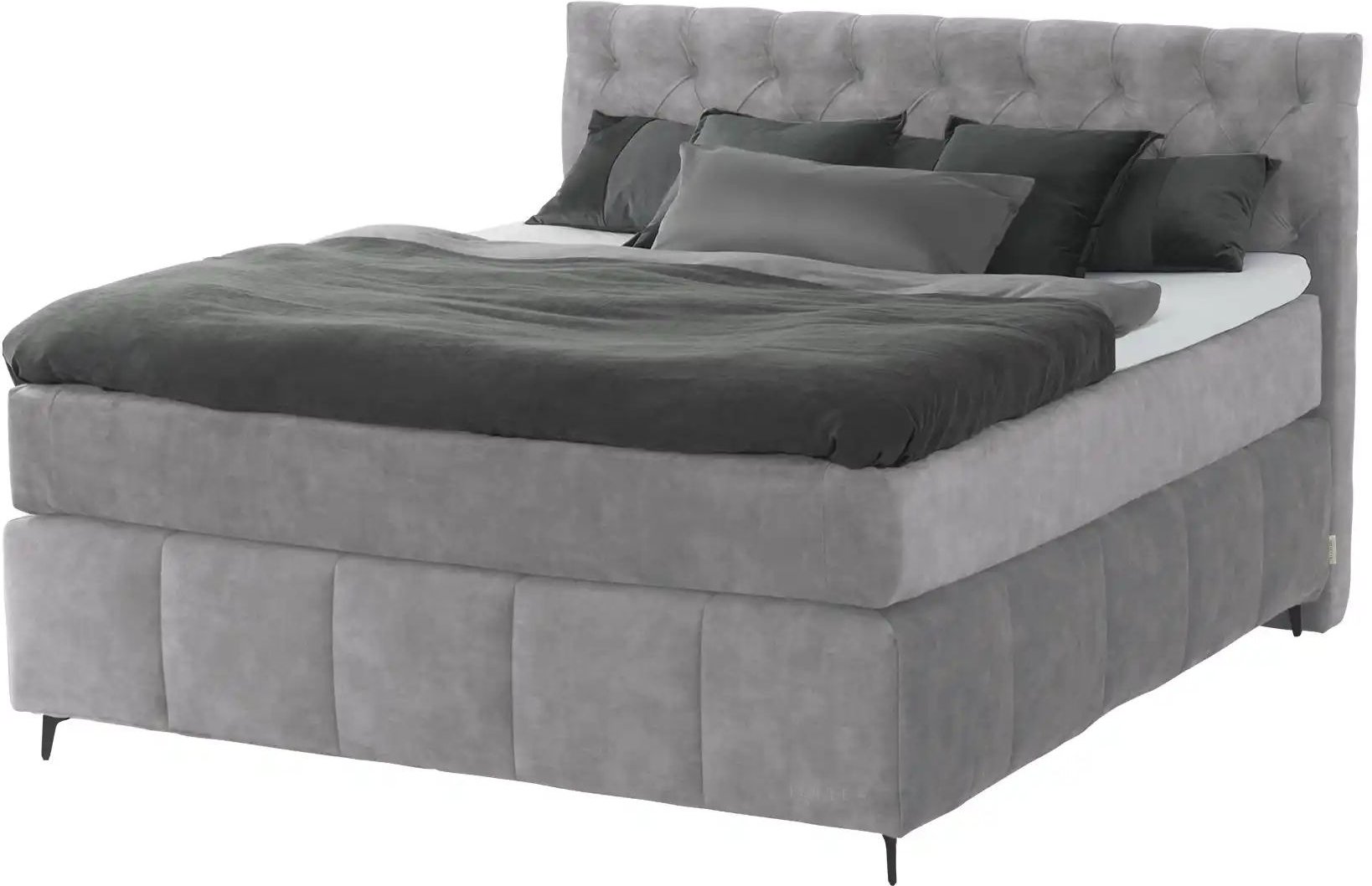 Jette Home Boxspringbett Glam New ¦ grau ¦ Maße (cm): B: 182 H: 132,5 Betten > Boxspringbetten - Höffner