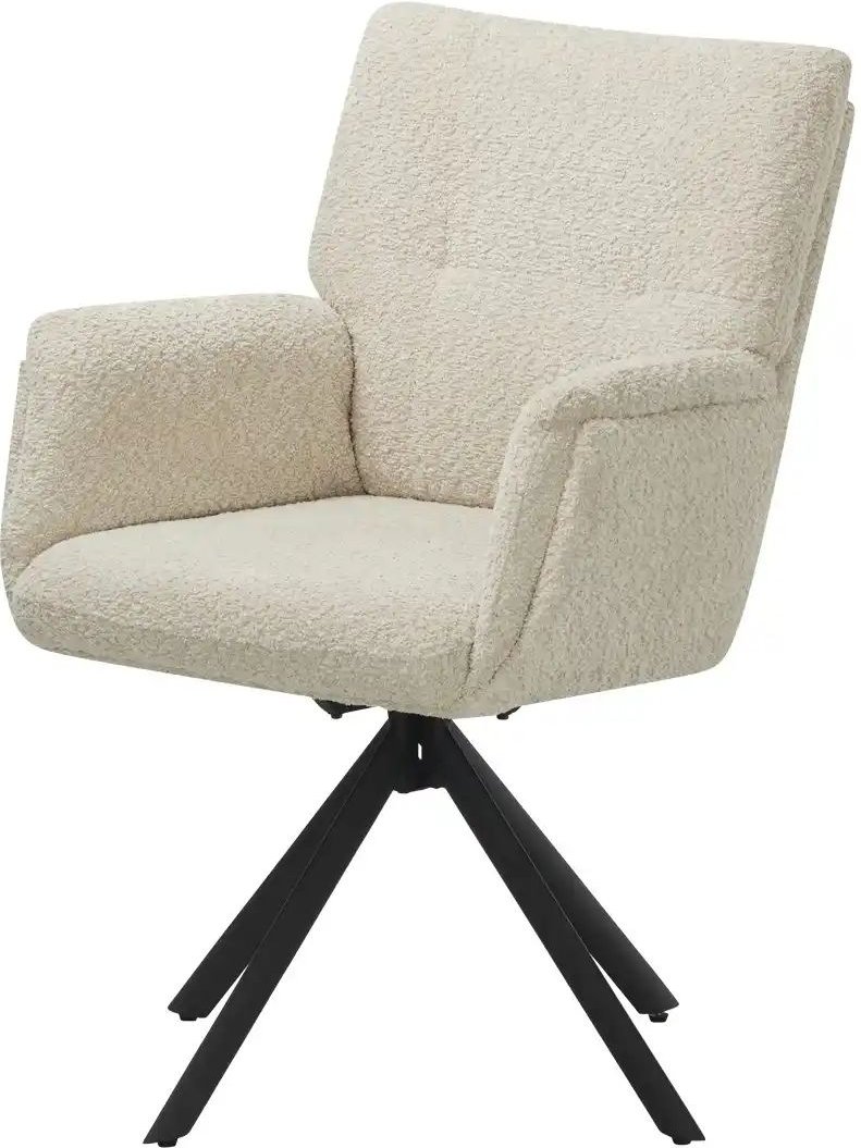 Gray & Jones Armlehnstuhl drehbar Jacky ¦ beige ¦ Maße (cm): B: 63,5 H: 92 T: 68.3 Stühle > Esszimmerstühle > Esszimmers...