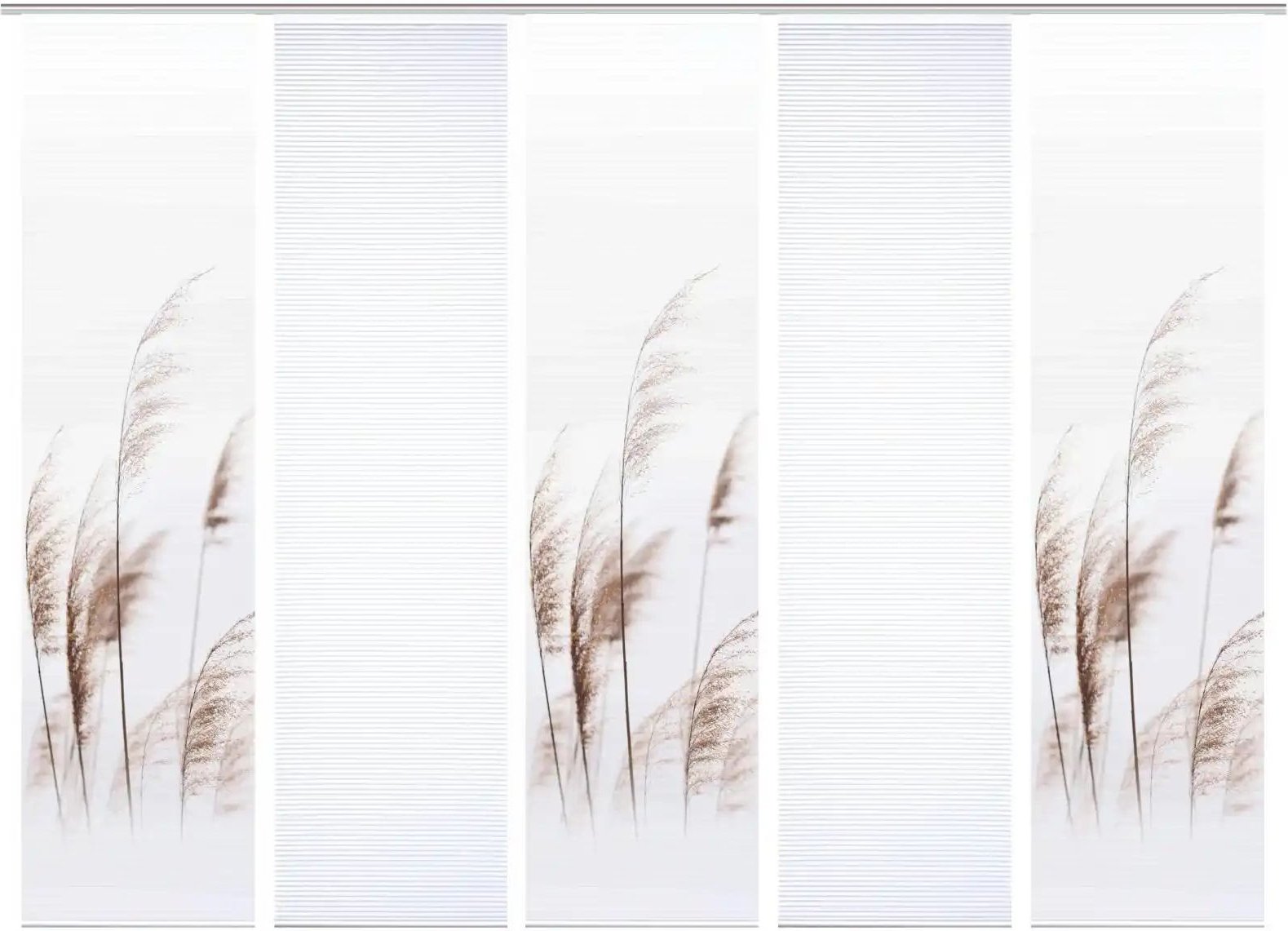 HOME in green Schiebevorhang ¦ creme ¦ Synthetik ¦ Maße (cm): B: 60 H: 245 Gardinen & Rollos > Gardinen & Vorhänge > S...