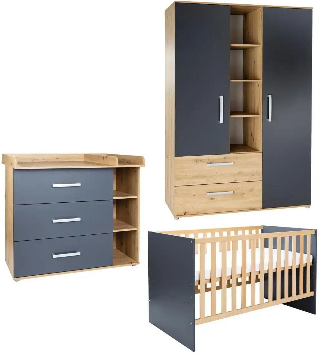 Babyzimmer 3er-Set Alessio ¦ mehrfarbig ¦ Maße (cm): B: 388 H: 372 Baby > Babymöbel > Babyzimmer Set - Höffner