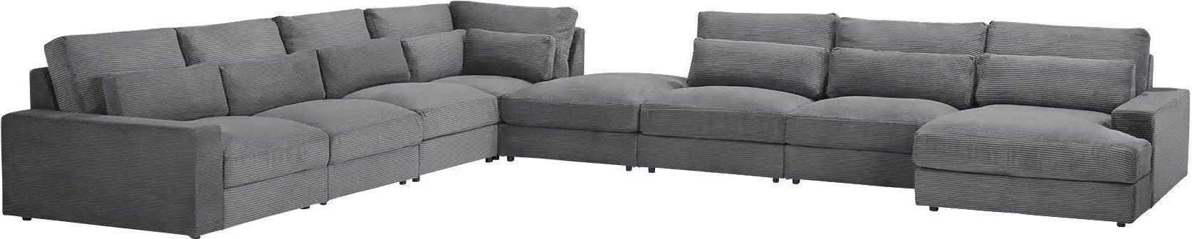 Wohnlandschaft Branna ¦ grau ¦ Maße (cm): B: 502 H: 88 T: 412.0 Polstermöbel > Sofas > Wohnlandschaften - Höffner