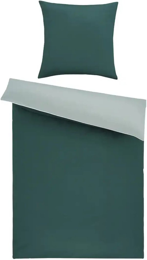 como Satin Wende-Bettwäsche Satin Piping ¦ grün ¦ Maße (cm): B: 155 Bettwaren > Bettwäsche > Bettwäsche ganzjährig - Hö...