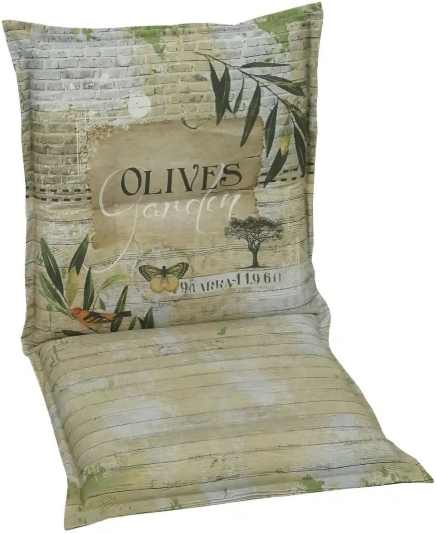 GO-DE Auflage Olives ¦ grün ¦ Maße (cm): B: 50 H: 7 Garten > Auflagen & Kissen > Niederlehner-Auflagen - Höffner