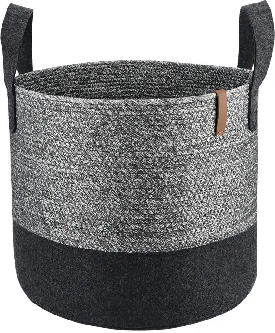 Aufbewahrungskorb ¦ grau ¦ Filz ¦ Maße (cm): H: 30 Ø: 34 Aufbewahrung > Körbe - Höffner