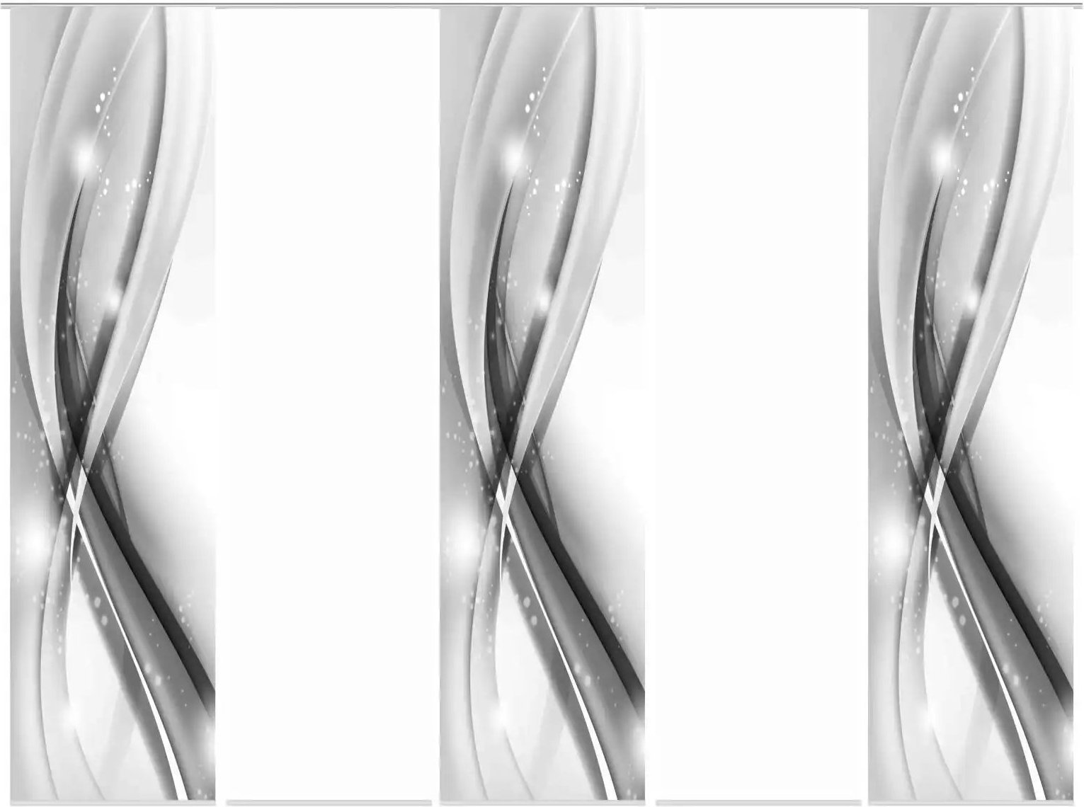 HOME Wohnideen Schiebevorhang 3er-Set ¦ grau ¦ Maße (cm): B: 60 H: 245 Gardinen & Rollos > Gardinen & Vorhänge > Schie...