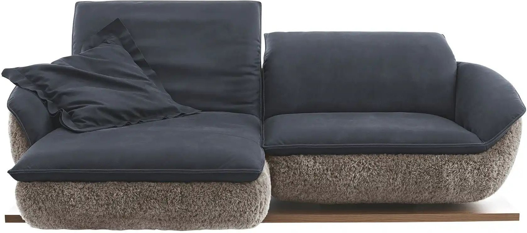 KOINOR Ecksofa Mooove ¦ blau ¦ Maße (cm): B: 242 H: 99 T: 153.0 Polstermöbel > Sofas > Ecksofas - Höffner
