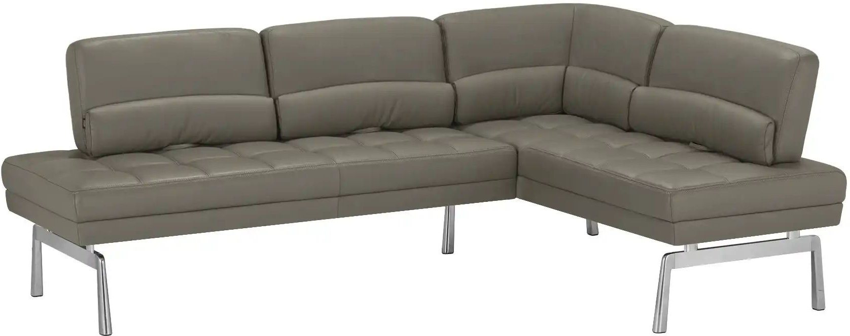 JOOP! Eckbank Leder Loft ¦ grau ¦ Maße (cm): H: 87 Bänke > Eckbänke - Höffner