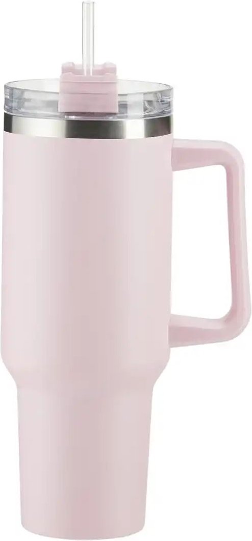 KHG To Go Becher ¦ rosa/pink ¦ Edelstahl,Kunststoff ¦ Maße (cm): H: 27 Ø: 10 Kaffee & Tee > Isolierbecher - Höffner
