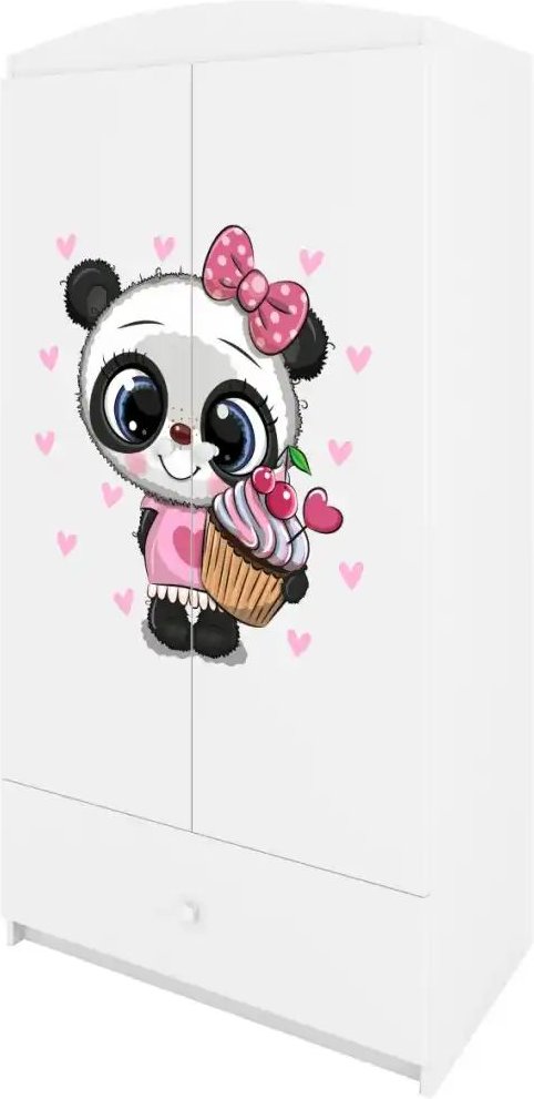 Kleiderschrank Panda ¦ weiß ¦ Maße (cm): B: 52 H: 181,2 Schränke > Kleiderschränke > Drehtürenschränke - Höffner