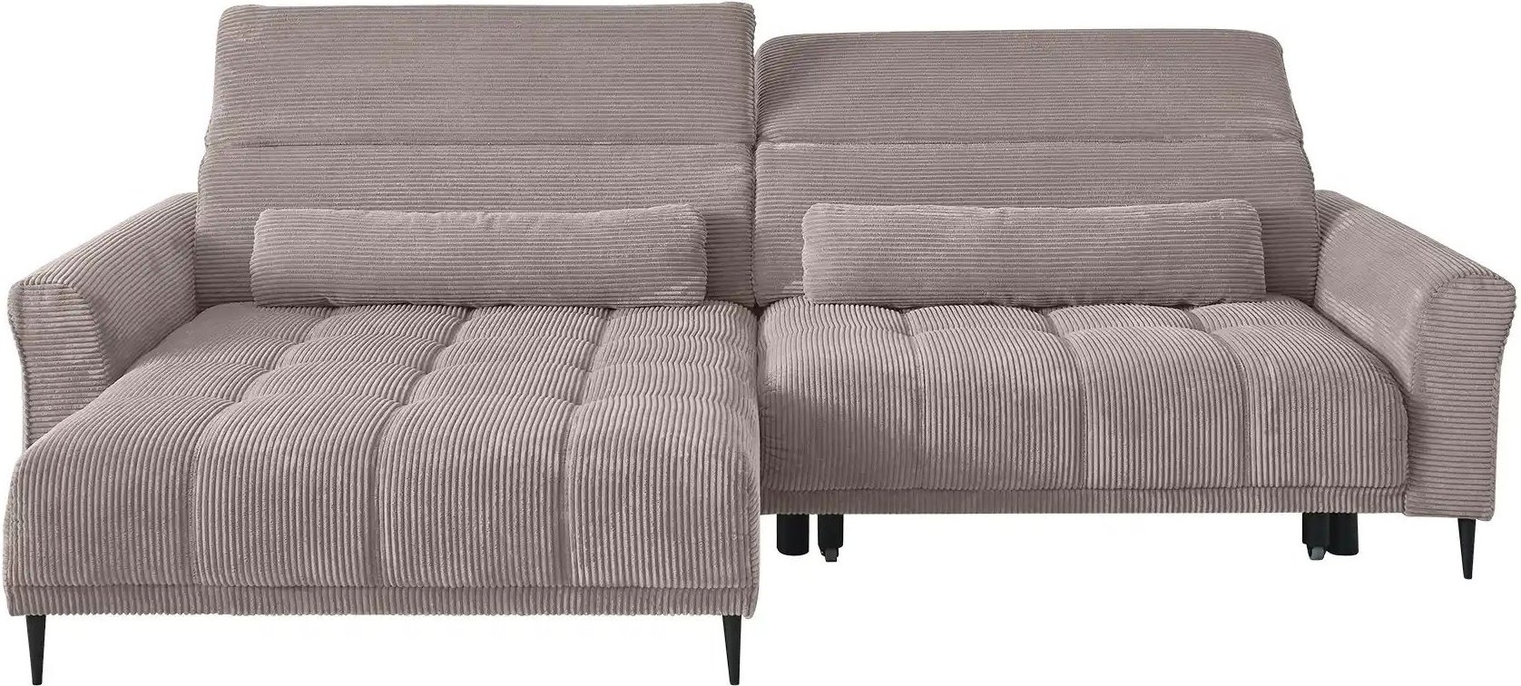 Ecksofa mit elektrischer Sitztiefenverstellung Logan ¦ grau ¦ Maße (cm): B: 277 H: 80 T: 179.0 Polstermöbel > Sofas > Ec...