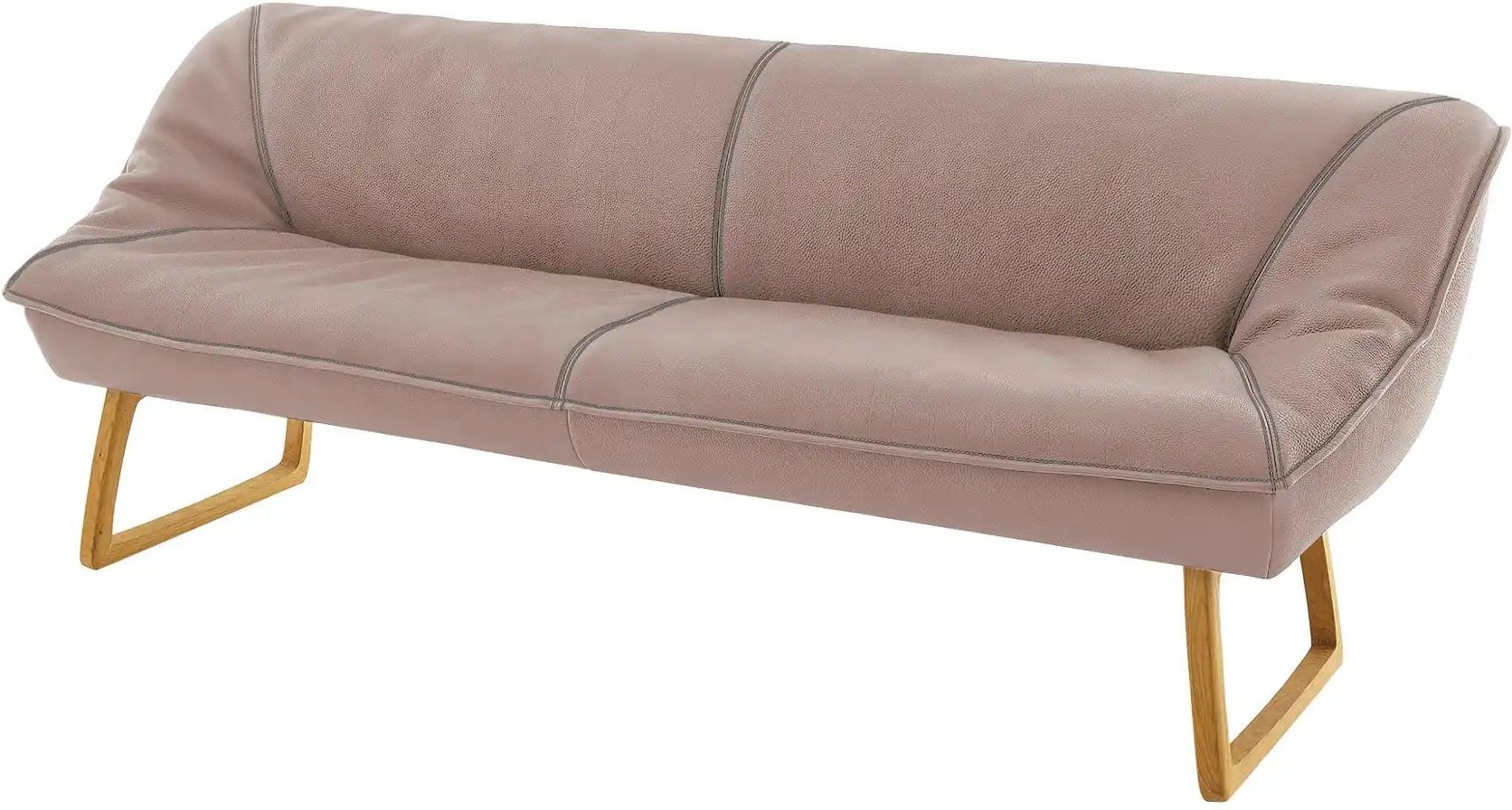 KOINOR Polsterbank Leder Alino ¦ rosa/pink ¦ Maße (cm): B: 228 H: 89 T: 77.0 Bänke > Einzelbänke - Höffner