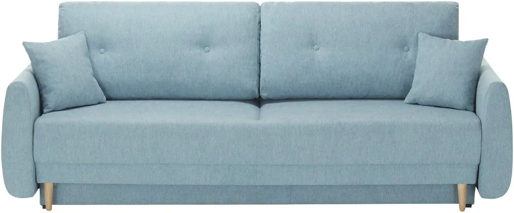 Schlafsofa  Nord ¦ türkis/petrol ¦ Maße (cm): B: 220 H: 90 T: 90.0 Polstermöbel > Sofas > 2-Sitzer - Höffner
