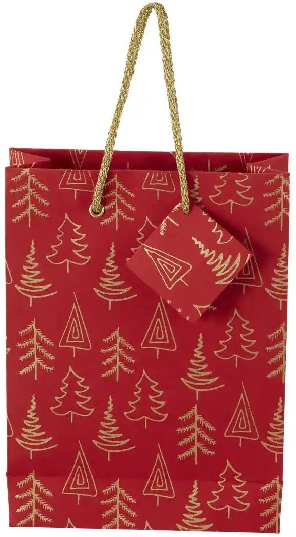 HOME STORY Geschenktüte ¦ rot ¦ Papier ¦ Maße (cm): B: 27 H: 20 T: 7.5 Weihnachten - Höffner