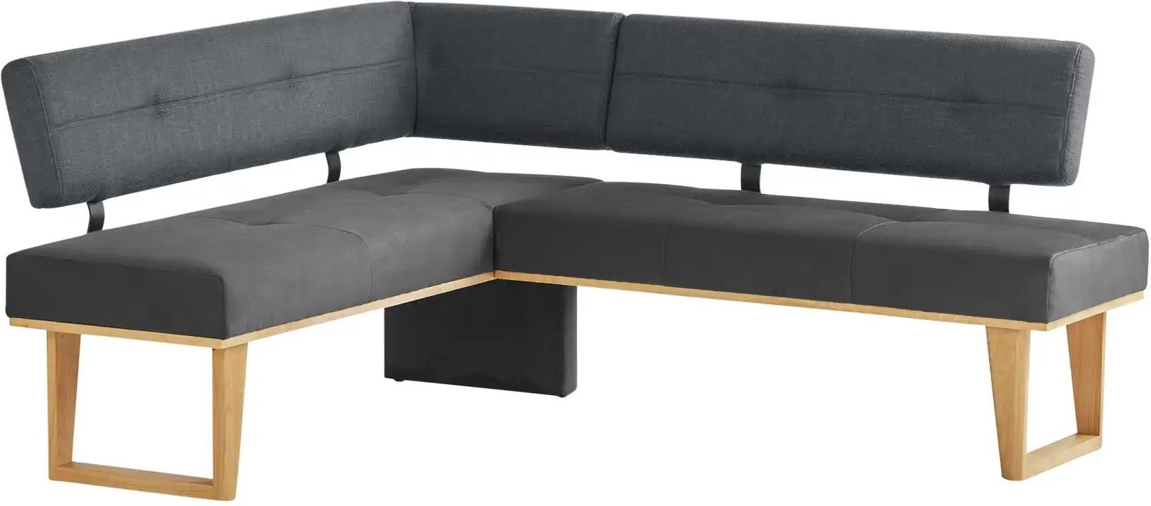 Woodford Eckbank massiv Scala ¦ grau ¦ Maße (cm): H: 85 Bänke > Eckbänke - Höffner