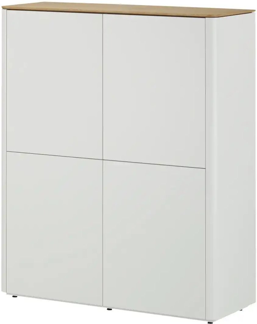 sound+vision Highboard Loona ¦ weiß ¦ Maße (cm): B: 120 H: 140 T: 43.0 Kommoden & Sideboards > Highboards - Höffner