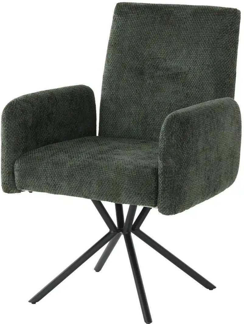 Armlehnstuhl extra belastbar Talos ¦ grün ¦ Maße (cm): B: 67 H: 91 T: 66.0 Stühle > Esszimmerstühle > Esszimmerstühle mi...