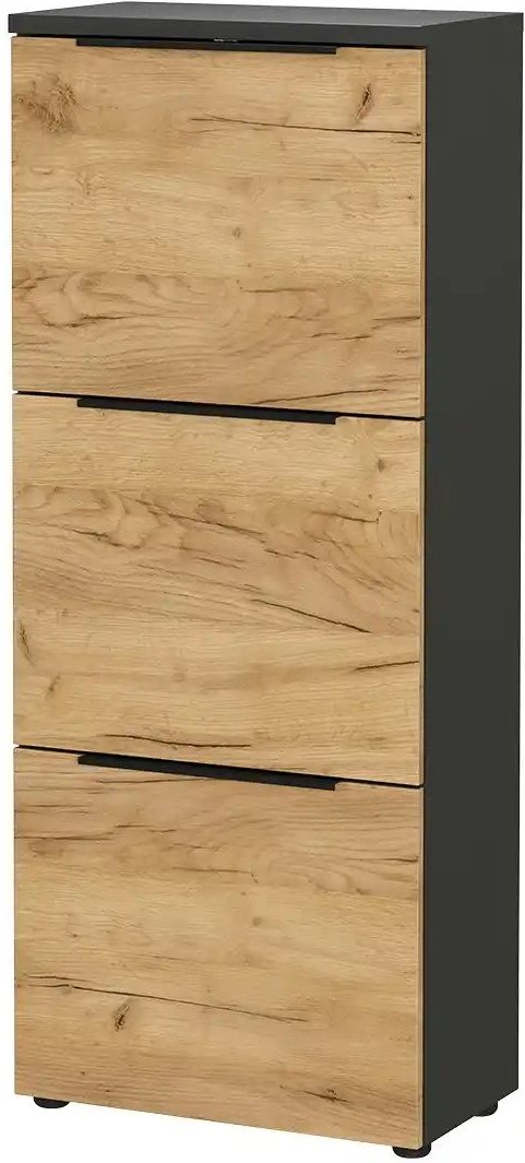 uno Schuhschrak Groven ¦ grau ¦ Maße (cm): B: 53 H: 130 T: 30.0 Garderoben & Kleiderstangen > Garderoben Schuhschränke ...