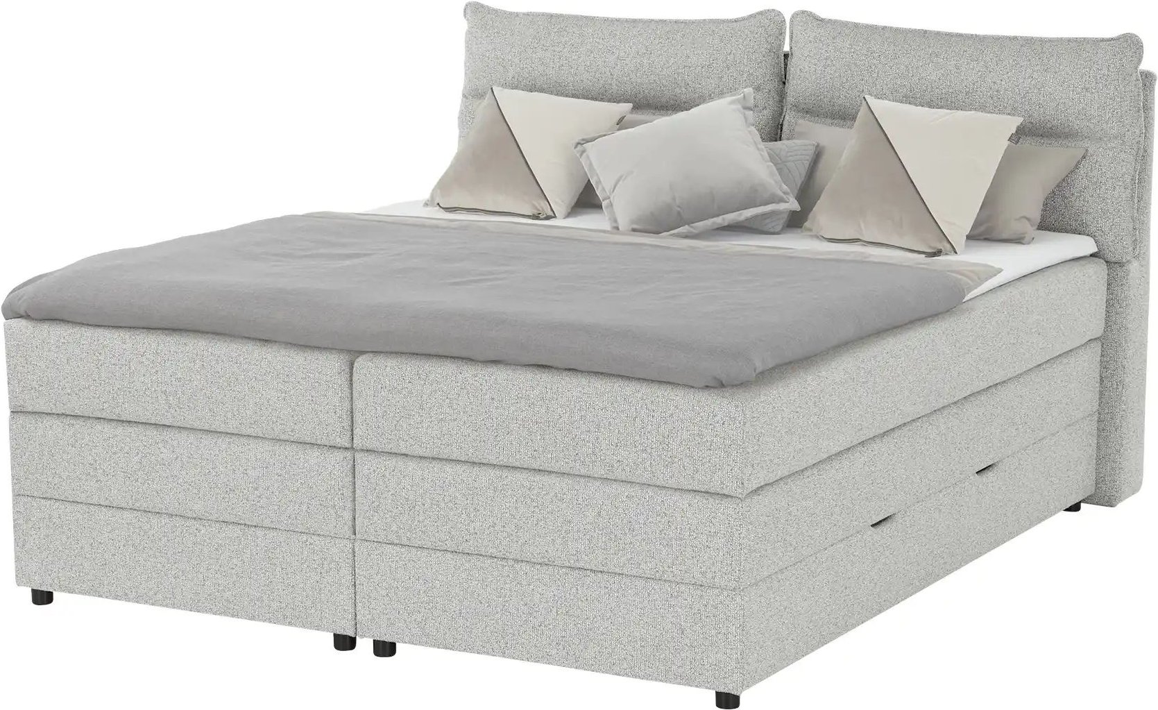 Boxspringbett mit Bettkasten Neto ¦ grau ¦ Maße (cm): B: 193 H: 109 Betten > Boxspringbetten - Höffner