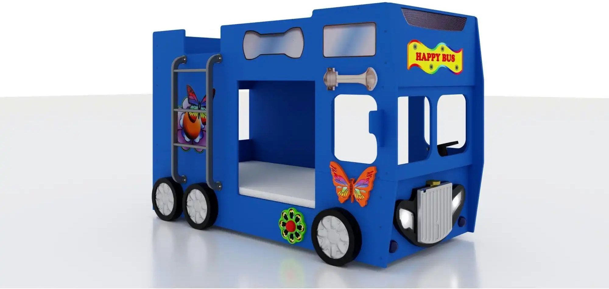 Autobett Bus   ¦ blau ¦ Maße (cm): B: 116 H: 150 Betten > Bettgestelle - Höffner