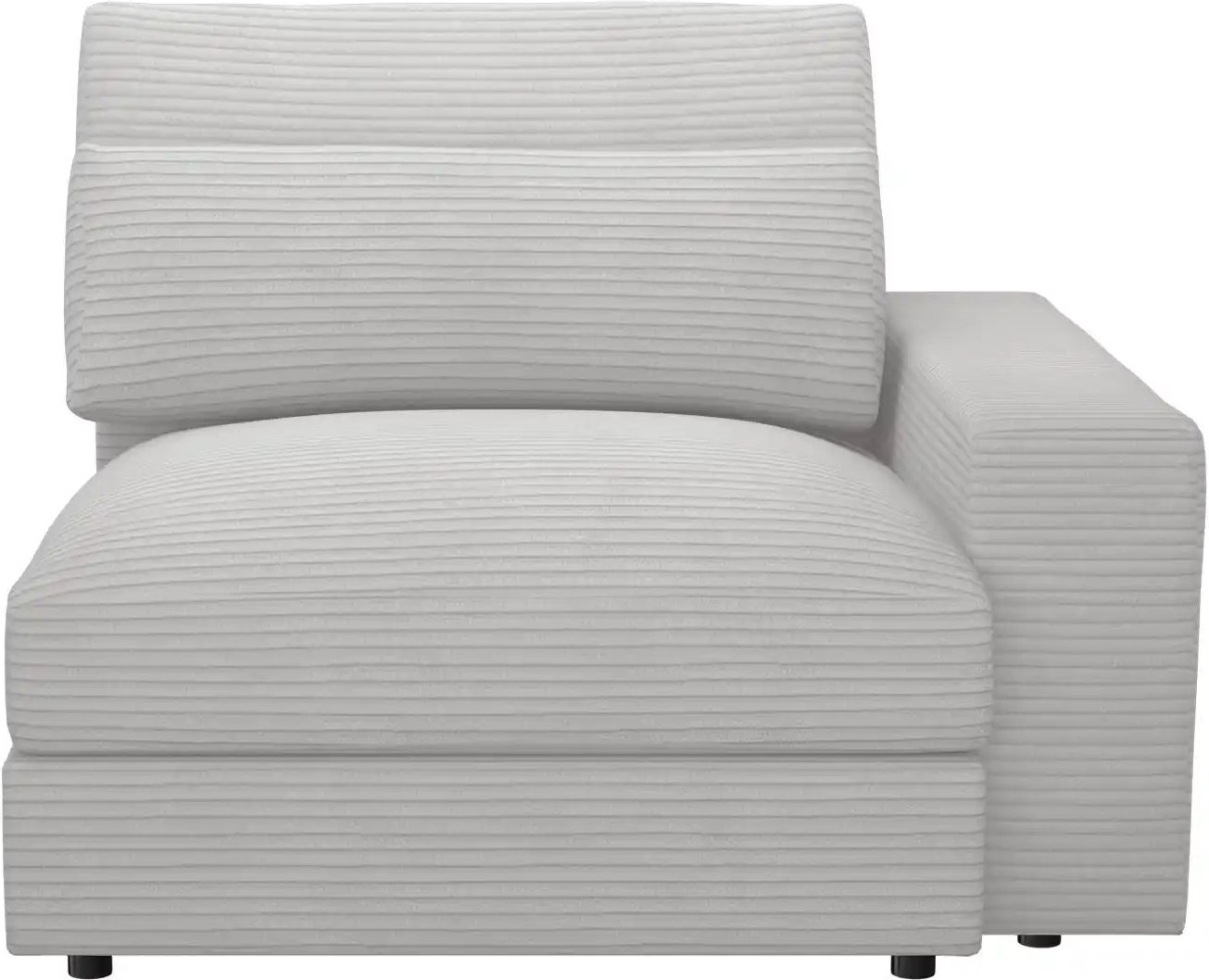 Element Einsitzer Armlehne rechts Branna ¦ grau ¦ Maße (cm): B: 116 H: 88 T: 120.0 Polstermöbel > Sofas > Modulsofas - H...