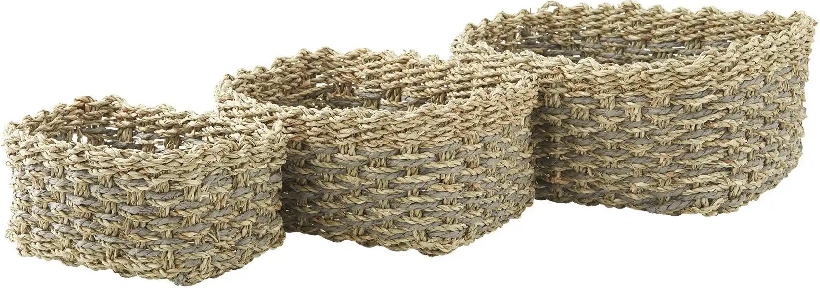 Aufbewahrungskorb 3er Set ¦ braun ¦ Maße (cm): B: 25 H: 12 T: 17.0 Aufbewahrung > Körbe - Höffner