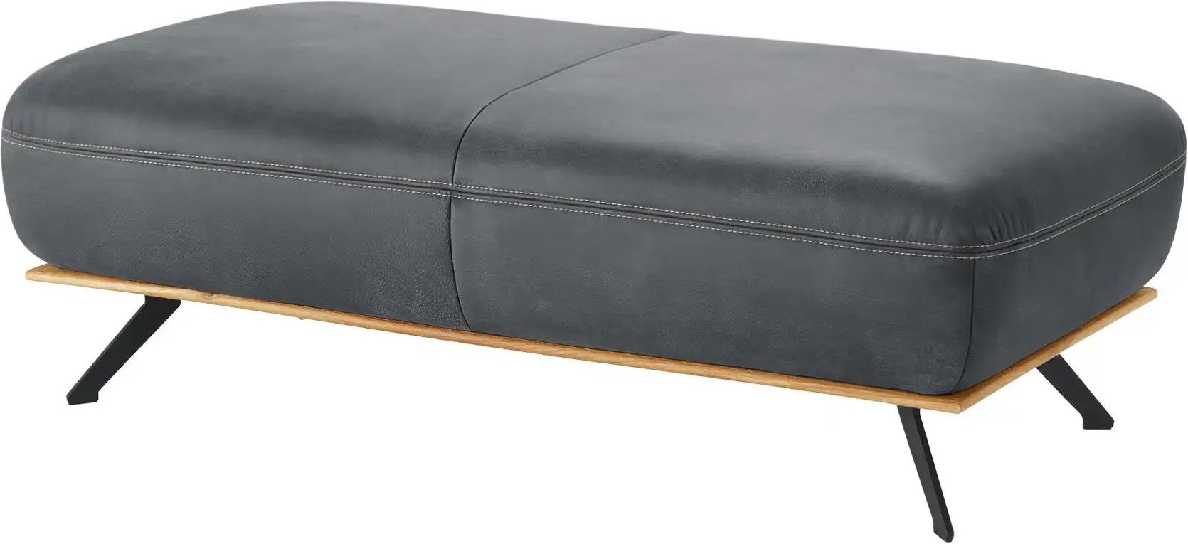 Thumbnail - meinSofa Hocker Fiona ¦ grau ¦ Maße (cm): B: 135 H: 43 T: 70.0 Polstermöbel > Hocker - Höffner