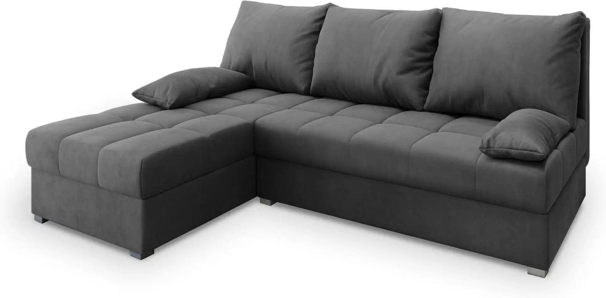 MASSENO Ecksofa mit Schlaffunktion Rita ¦ grau ¦ Maße (cm): B: 200 H: 85 Polstermöbel > Sofas > 3-Sitzer - Höffner