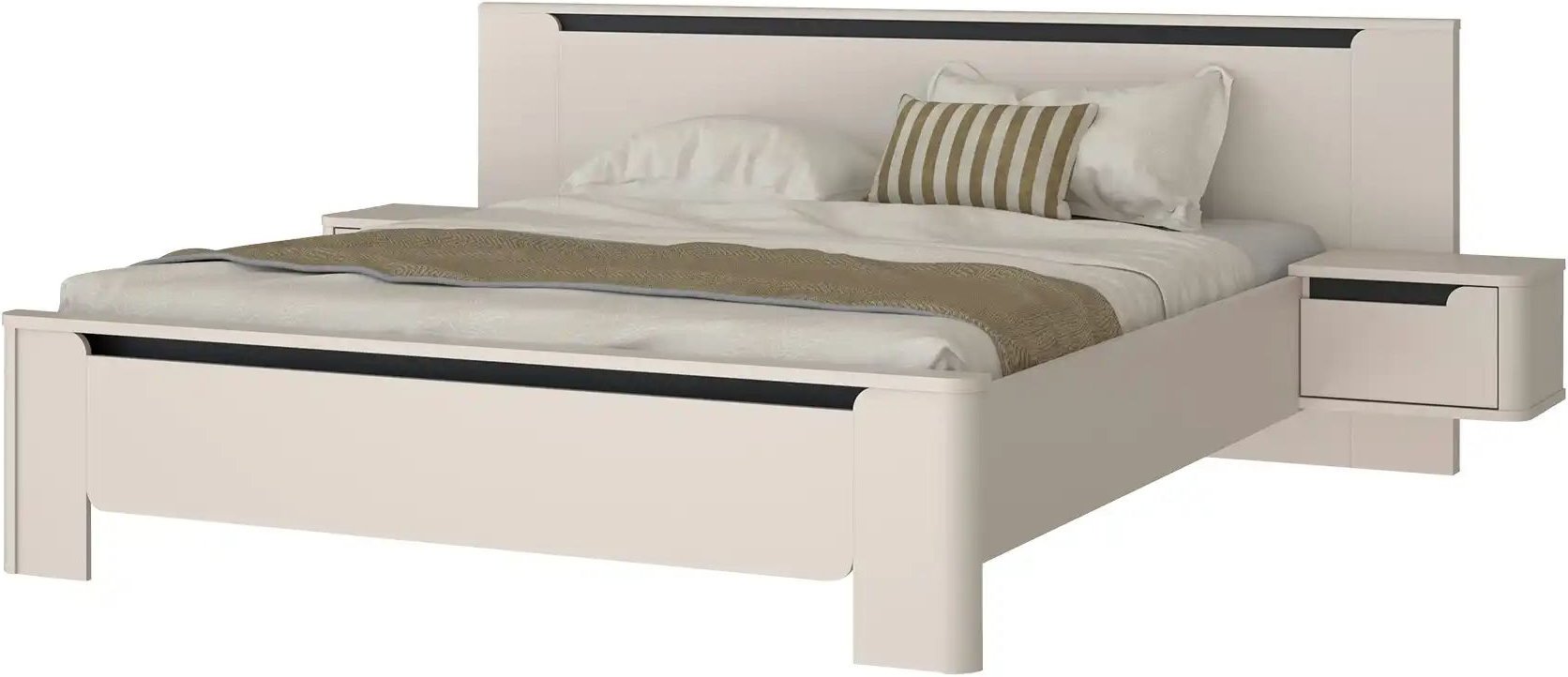 Bettanlage Santori ¦ creme ¦ Maße (cm): B: 274 H: 93,4 Betten > Doppelbetten > Doppelbetten 180x200 - Höffner