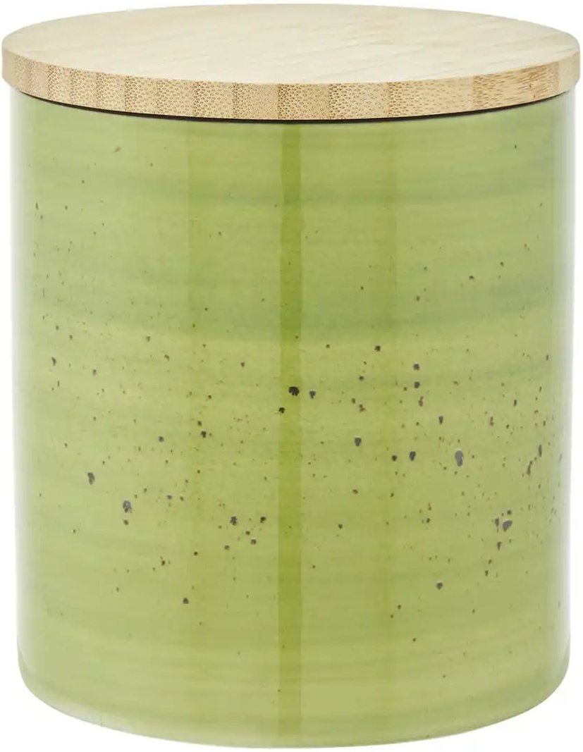 Peill+Putzler Aufbewahrungsdose Genua ¦ grün ¦ Porzellan,Bambus ¦ Maße (cm): H: 16 Ø: 14.4 Küchenzubehör & Helfer > Kü...