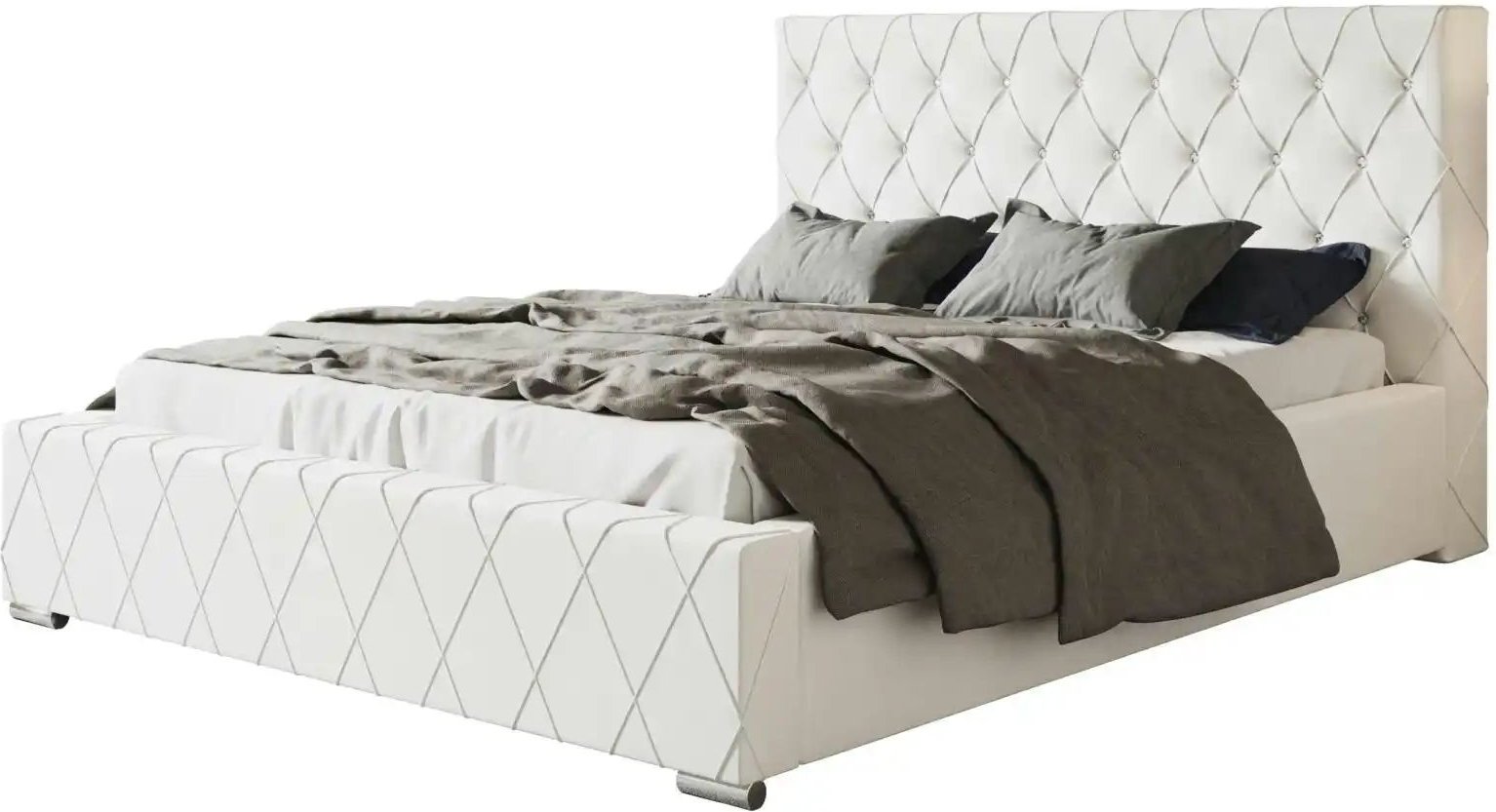 Polsterbett mit Stauraum Bury ¦ weiß ¦ Maße (cm): B: 200 H: 104 Betten > Polsterbetten - Höffner