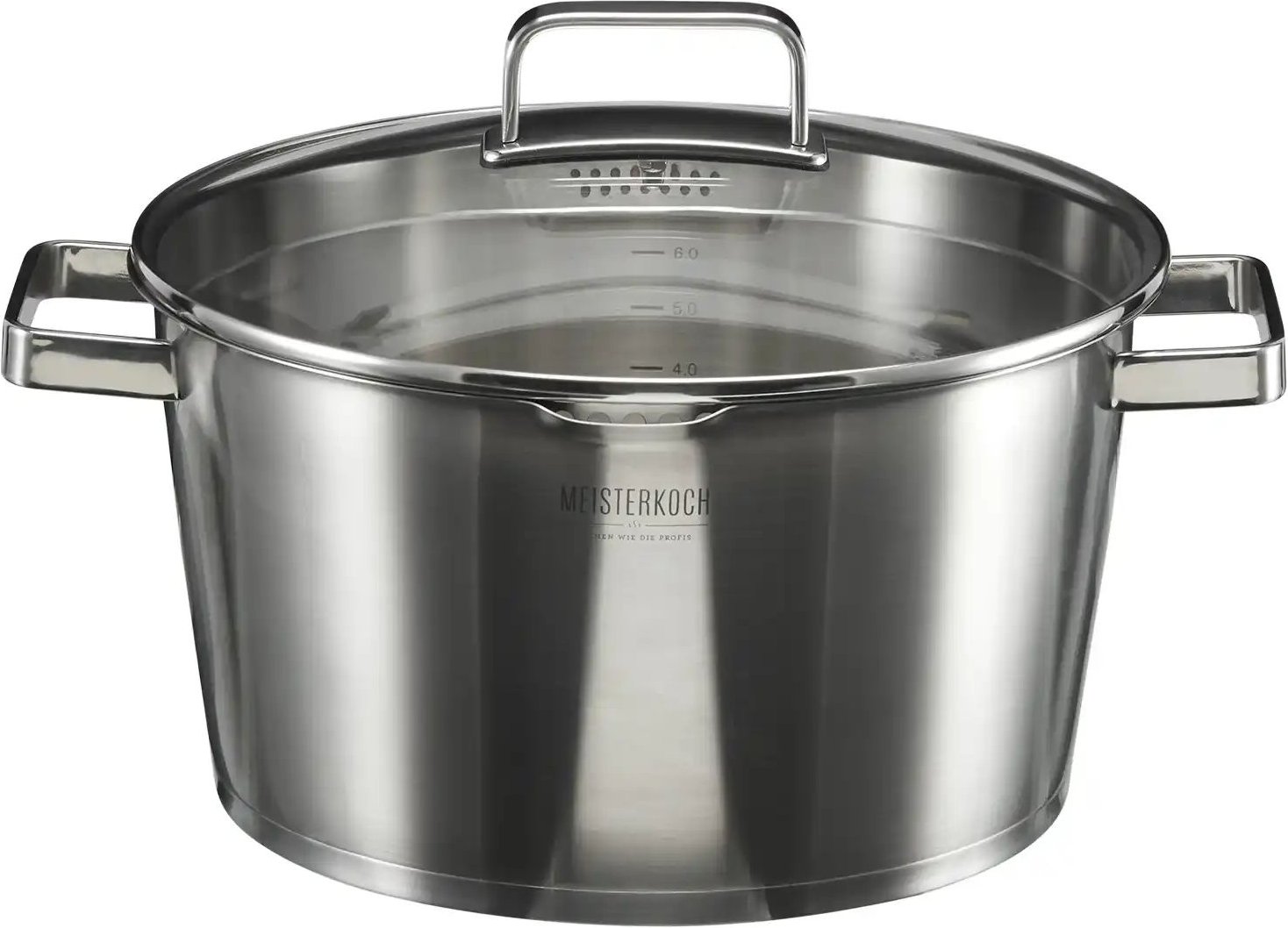 Meisterkoch Bratentopf KONUS ¦ silber ¦ Edelstahl ¦ Maße (cm): H: 15 Ø: 28 Töpfe & Pfannen & Zubehör > Töpfe - Höffner
