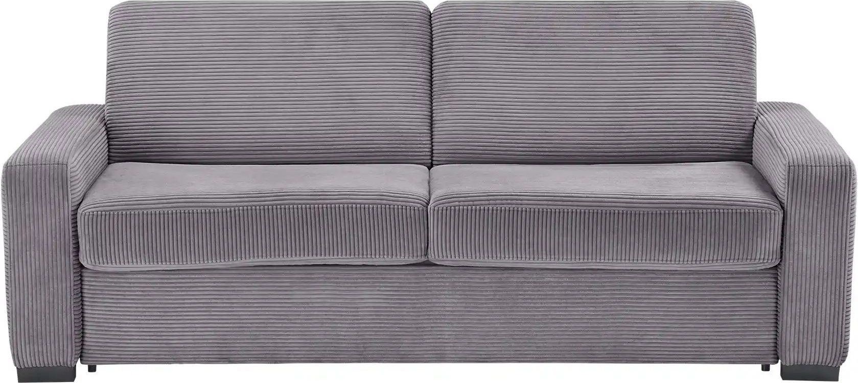 switch Schlafsofa aus Cord Vanila ¦ grau ¦ Maße (cm): B: 220 H: 87 T: 98.0 Polstermöbel > Sofas > 3-Sitzer - Höffner